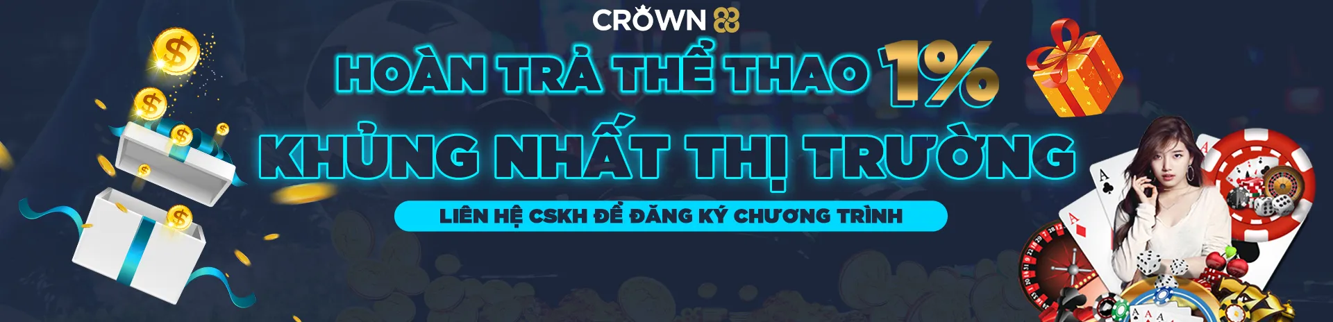 Hoàn trả bất tận tại sảnh thể thao Crown88