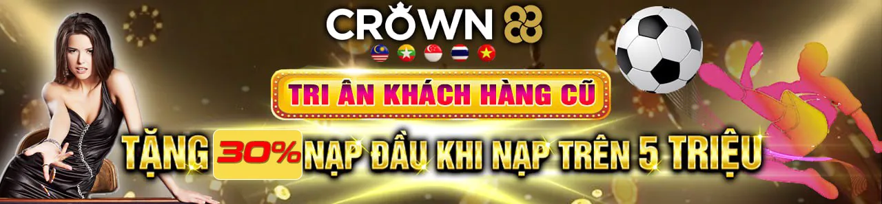 Ưu đãi tri ân khách hàng cũ tại Crown88